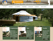 Tablet Screenshot of campingdesrandonneurs.com